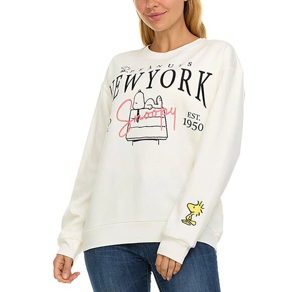 Officially Licensed Women's Character Destination Sweatshirt - Peanuts New York - Picture 1 of 6